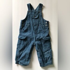 Vintage-look Blue Corduroy Overalls Snap Legs Pockets Cottagecore Cabincore